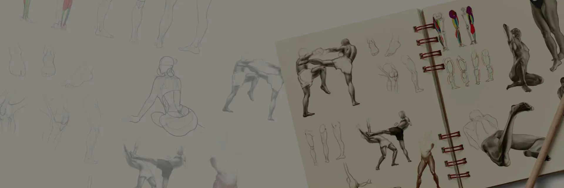 Анатомія: малюємо складні пози